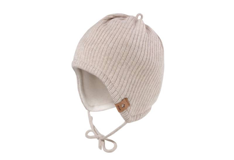 MAXIMO Strickmütze wärmend, zum Binden, unifarben von MAXIMO