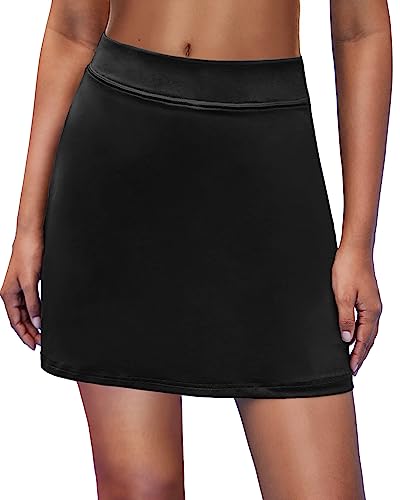 MAXMODA Damen Sportskort Tennis/Hockey/Golf Sport-Hosen Rock/Skort Mit Shorts, Dehnbar Laufenrock, Winddicht mit viel Farbe von MAXMODA