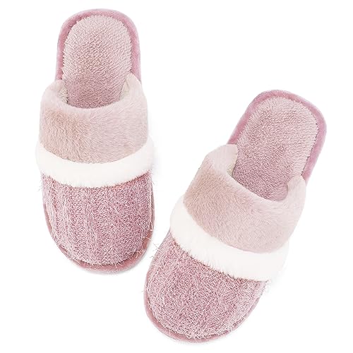 MAXTOP Weiches Plüsch Hausschuhe mit Memory Foam - Slip-on Indoor Outdoor Slipper - Kreative Geschenke für Damen und Herren von MAXTOP