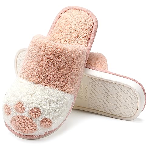 MAXTOP Nette Tierhaus Hausschuhe für Frauen, gemütliche Memory Foam Herren Hausschuhe Weicher warmer Slip, Anti-Rutsch Gummisohle, kreative Geschenke für Frauen Mama Freundin von MAXTOP