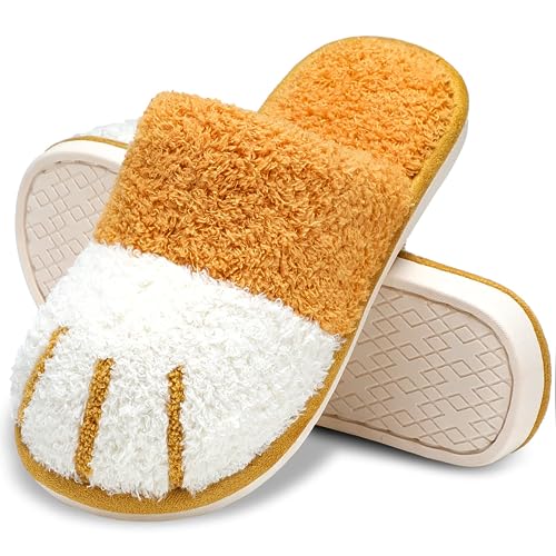 MAXTOP Niedliche Tier Hausschuhe Damen Weiche Plüsch Katze Pfote Hausschuhe mit gemütlichen Memory Foam Slip-on Indoor Outdoor Hausschuhe Kreative Geschenke Damen Herren MAXTOP Niedliche Tier Hausschuhe Damen Weiche Plüsch Katze Pfote Hausschuhe mit gemütlichen Memory Foam Slip-on Indoor Outdoor Hausschuhe Kreative Geschenke Damen Herren von MAXTOP