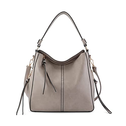 MAXWISE Damen Tragetasche HOBO Tasche, Schlammgrau, 26,4 cm von MAXWISE