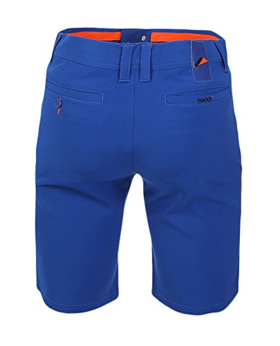 MAXX Kinder Bermuda Hose mit verstellbaren Bund (blau, 128) Jungs von MAXX Fashion