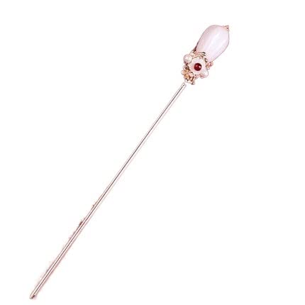 Retro for Hair Sticks,hair pin chignon pin hair clips,Jiangnan first saw the new Hanfu hairpin handmade copper gold-plated retro white magnolia flower shell original hair accessories for women (Color von MAYABI