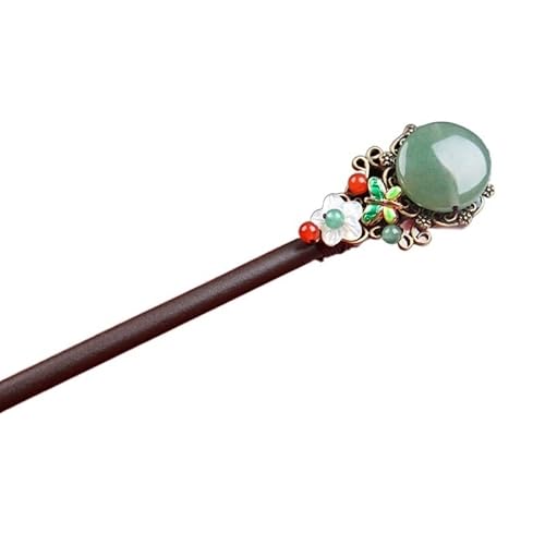 Retro for Hair Sticks,hair pin chignon pin hair clips,Yanyu Jiangnan wooden hairpin handmade classical hairpin ethnic style ancient meatball head plate hair accessories long hair hairpin female von MAYABI