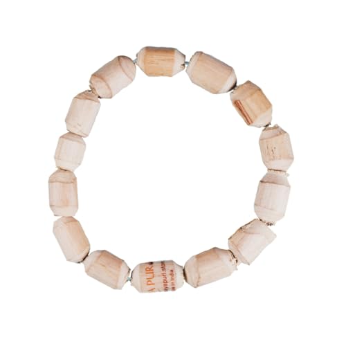 MAYAPURI Holy Basil Wooden Tulsi Bracelet for Men and Women Combo (Pack of 2) von MAYAPURI