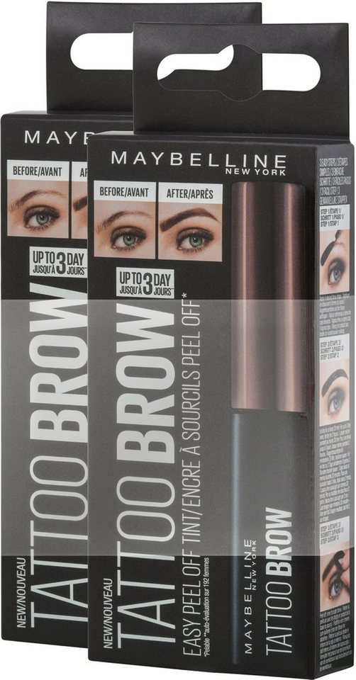 MAYBELLINE NEW YORK Augenbrauen-Gel Tattoo Brow, 2-tlg. von MAYBELLINE NEW YORK