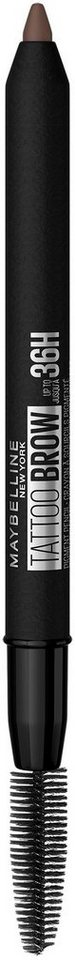 MAYBELLINE NEW YORK Augenbrauen-Stift Tattoo Brow 36H, mit Bürste, wasserfeste Formel, Augen-Make-Up von MAYBELLINE NEW YORK