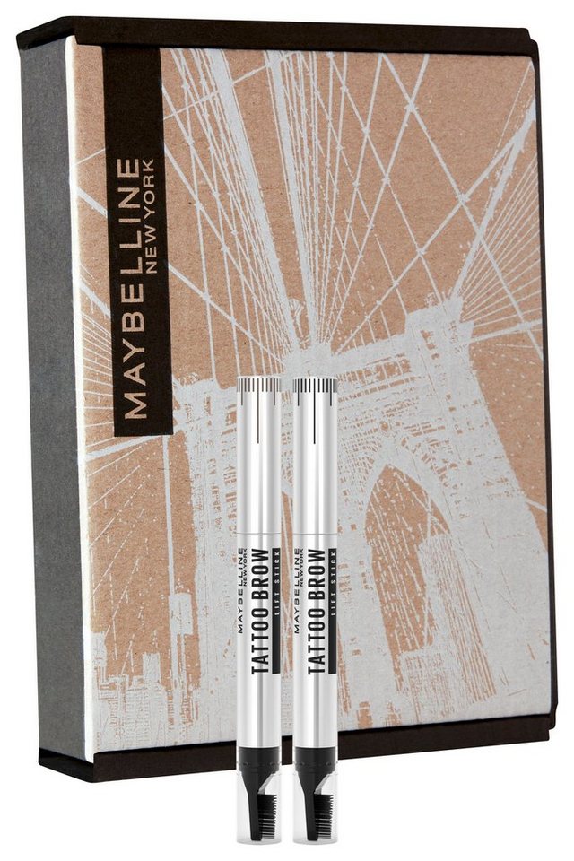 MAYBELLINE NEW YORK Augenbrauenpflege Maybelline New York Tattoo Brow Lift Doppelpack, Augenbrauenstift, Augenbrauen-Gel, Textur Wachs von MAYBELLINE NEW YORK