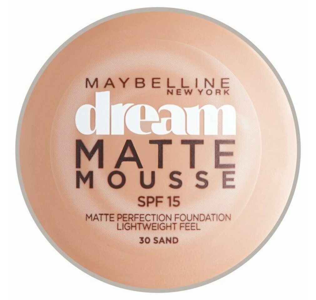MAYBELLINE NEW YORK Foundation Dream Matte Mousse Full Coverage Foundation Nr.30 Sand 18ml MAYBELLINE NEW YORK Foundation Dream Matte Mousse Full Coverage Foundation Nr.30 Sand 18ml von MAYBELLINE NEW YORK