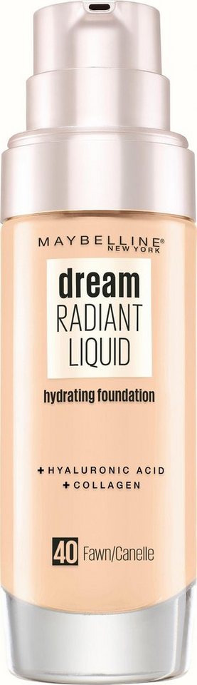 MAYBELLINE NEW YORK Foundation Dream Radiant Liquid, mit langanhaltender Formel von MAYBELLINE NEW YORK