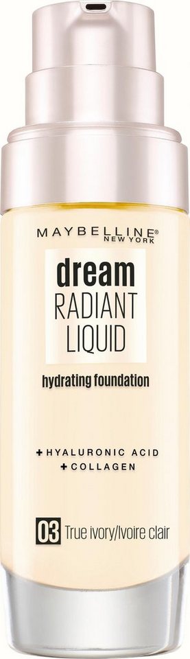 MAYBELLINE NEW YORK Foundation Dream Radiant Liquid, mit langanhaltender Formel von MAYBELLINE NEW YORK