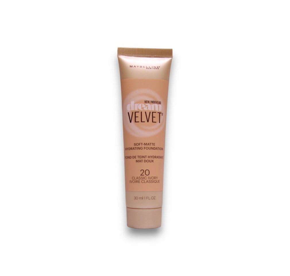 MAYBELLINE NEW YORK Foundation Dream Velvet Foundation 20 Classic Ivory 30ml MAYBELLINE NEW YORK Foundation Dream Velvet Foundation 20 Classic Ivory 30ml von MAYBELLINE NEW YORK