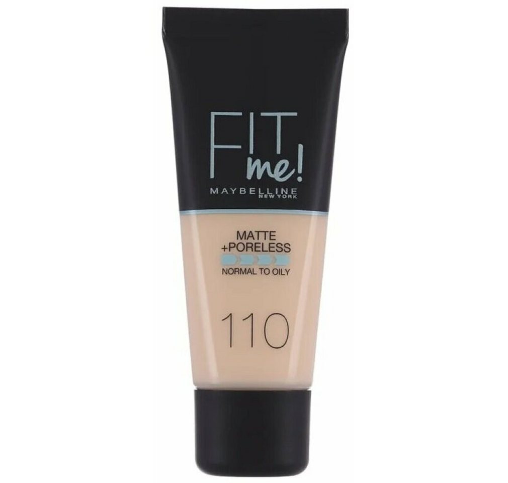 MAYBELLINE NEW YORK Foundation Fit Me Liquid Foundation 110 Porcelain Normal To Oily30ml MAYBELLINE NEW YORK Foundation Fit Me Liquid Foundation 110 Porcelain Normal To Oily30ml von MAYBELLINE NEW YORK