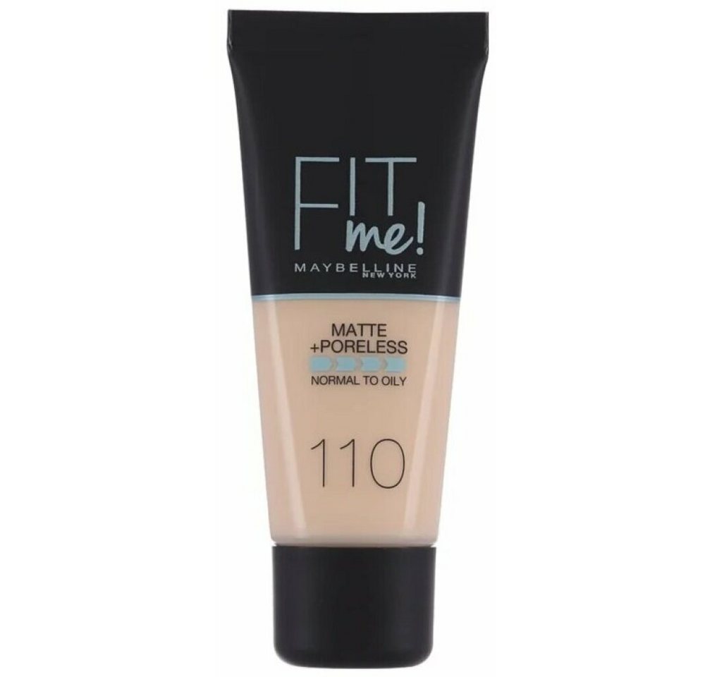 MAYBELLINE NEW YORK Foundation Fit Me Liquid Foundation 110 Porcelain Normal To Oily30ml MAYBELLINE NEW YORK Foundation Fit Me Liquid Foundation 110 Porcelain Normal To Oily30ml von MAYBELLINE NEW YORK