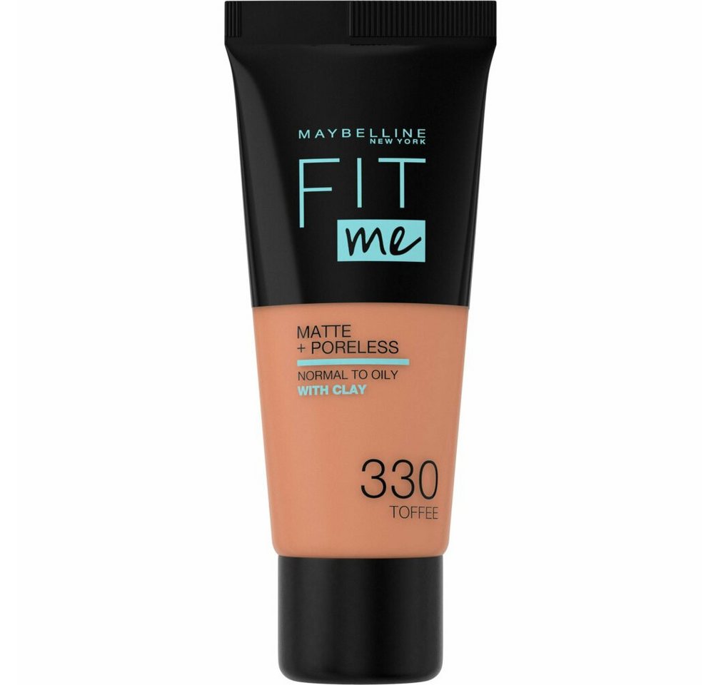 MAYBELLINE NEW YORK Foundation Fit Me Matte + Poreless Foundation 330 Toffee 30ml von MAYBELLINE NEW YORK