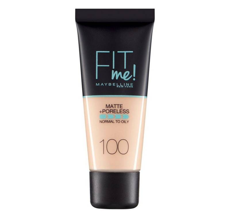 MAYBELLINE NEW YORK Foundation Fit Me Matte + Poreless Liquide Foundation 100 Warm Ivory 30ml von MAYBELLINE NEW YORK