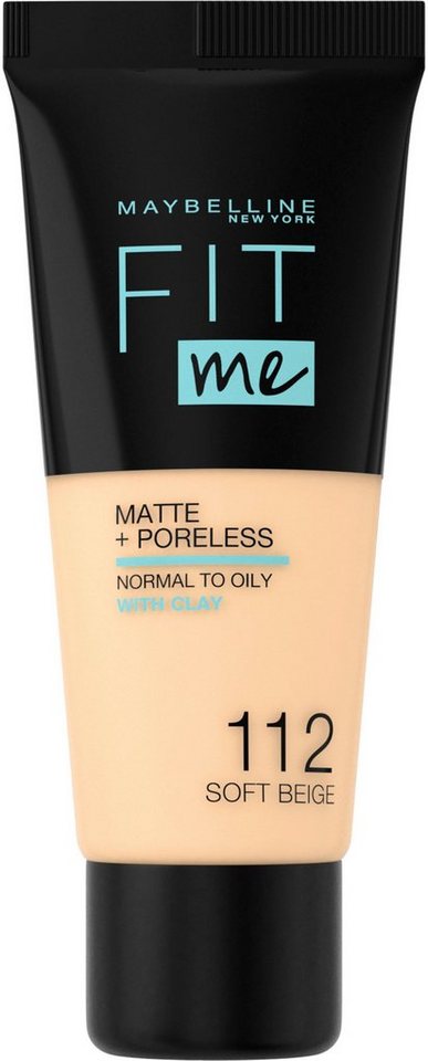 MAYBELLINE NEW YORK Foundation Fit Me! Matte + Poreless Make-Up, mit langanhaltender Formel MAYBELLINE NEW YORK Foundation Fit Me! Matte + Poreless Make-Up, mit langanhaltender Formel von MAYBELLINE NEW YORK