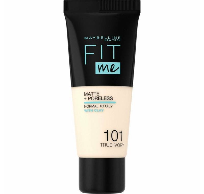 MAYBELLINE NEW YORK Foundation Fit Me Matte & Poreless Foundation 101 True Ivory 30ml von MAYBELLINE NEW YORK