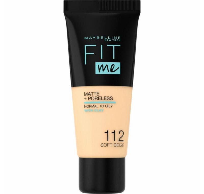 MAYBELLINE NEW YORK Foundation Fit Me Matte & Poreless Foundation 112 Soft Beige 30ml von MAYBELLINE NEW YORK