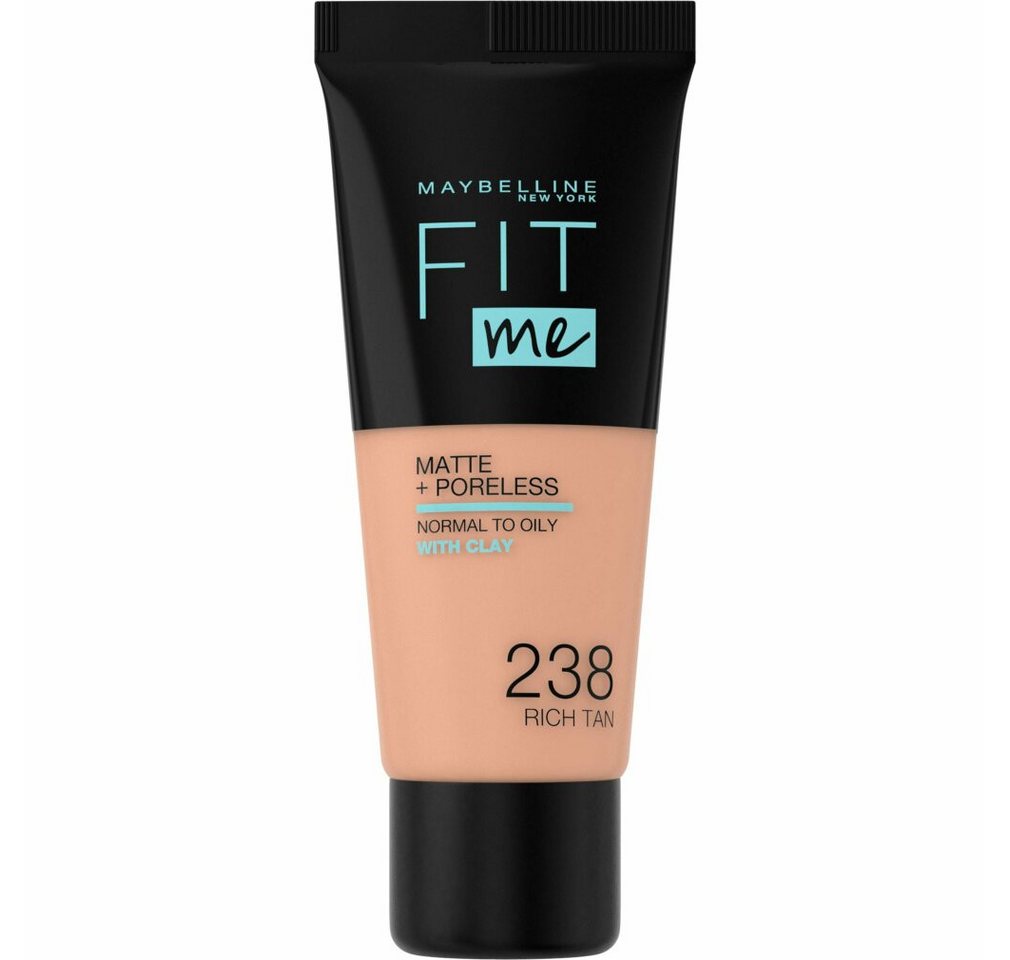 MAYBELLINE NEW YORK Foundation Fit Me Matte & Poreless Foundation 238 Rich Tan 30ml von MAYBELLINE NEW YORK