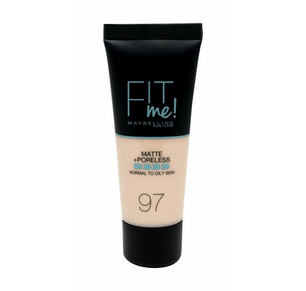 MAYBELLINE NEW YORK Foundation Fit Me Matte & Poreless Foundation 97 Natural Porcelain 30ml von MAYBELLINE NEW YORK
