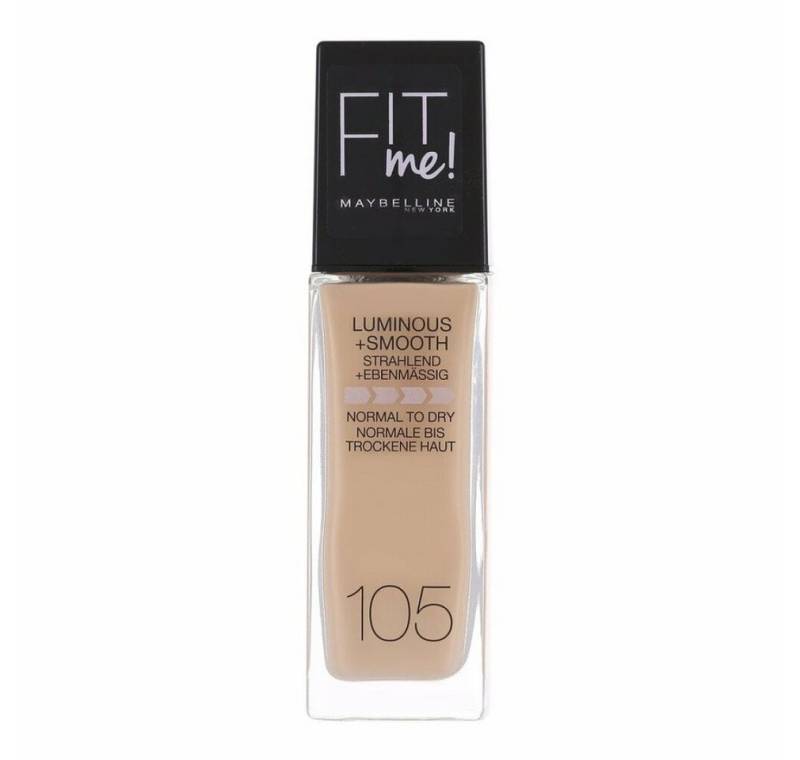 MAYBELLINE NEW YORK Foundation Foundation Fit Me Liquid, 105 Light, LSF 18, 30 ml von MAYBELLINE NEW YORK