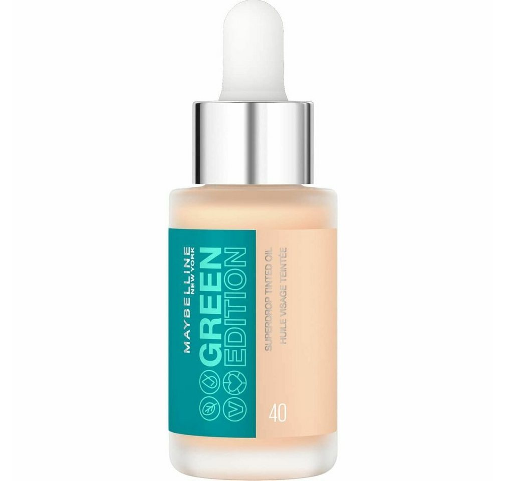 MAYBELLINE NEW YORK Foundation Green Edition Superdrop Tinted Oil 40 20ml MAYBELLINE NEW YORK Foundation Green Edition Superdrop Tinted Oil 40 20ml von MAYBELLINE NEW YORK