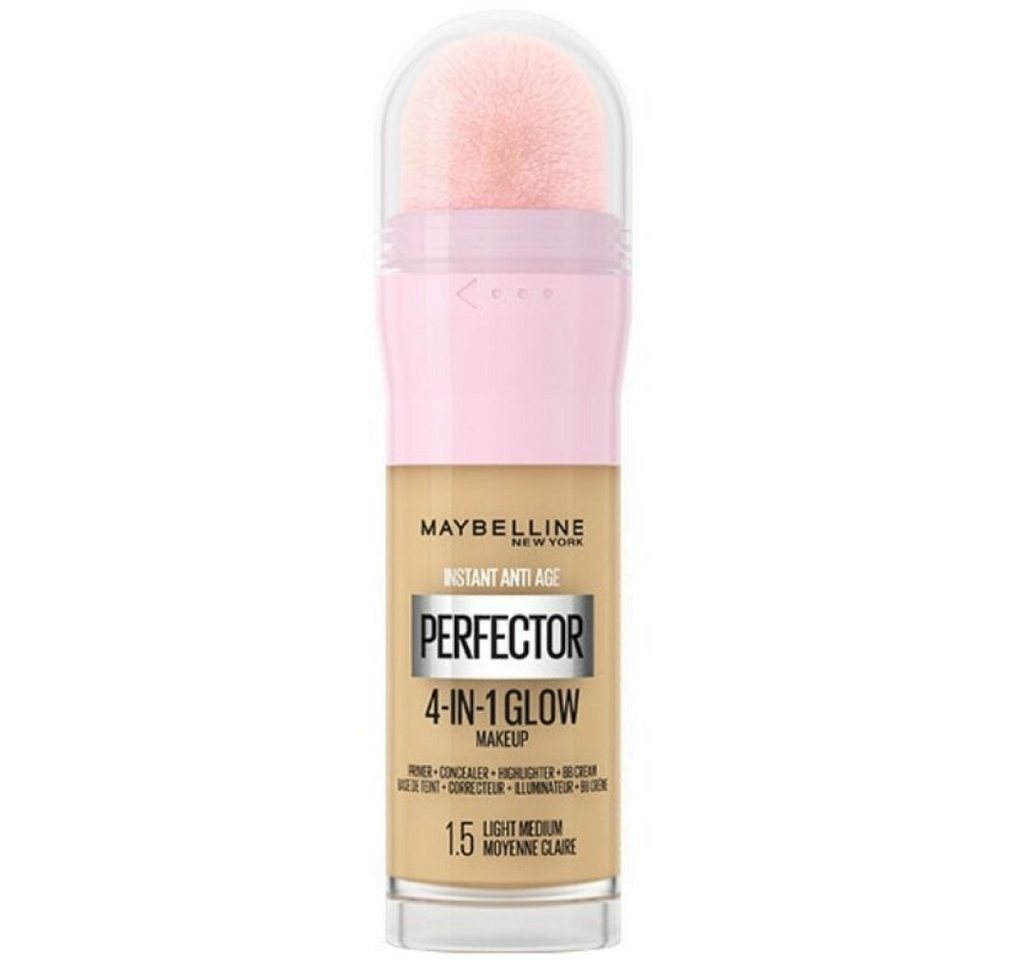 MAYBELLINE NEW YORK Foundation Instant Perfector 4-in-1 Glow Makeup 1.5 Light Medium von MAYBELLINE NEW YORK