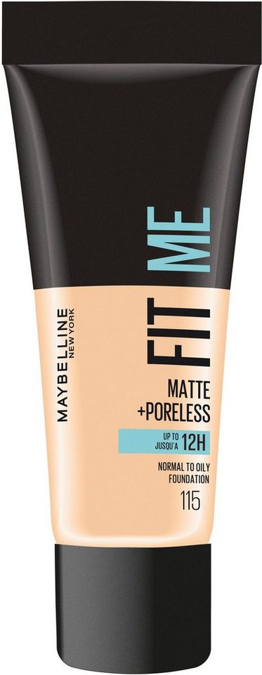 MAYBELLINE NEW YORK Foundation Maybelline New York Fit Me! Matte + Poreless Make-Up, mit langanhaltender Formel MAYBELLINE NEW YORK Foundation Maybelline New York Fit Me! Matte + Poreless Make-Up, mit langanhaltender Formel von MAYBELLINE NEW YORK