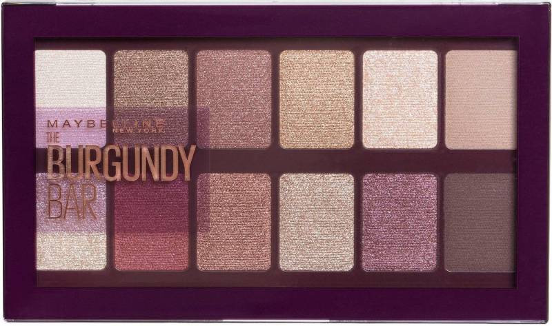 MAYBELLINE NEW YORK Lidschatten The Burgundy Bar, mit schimmernden Burgunder-Tönen von MAYBELLINE NEW YORK