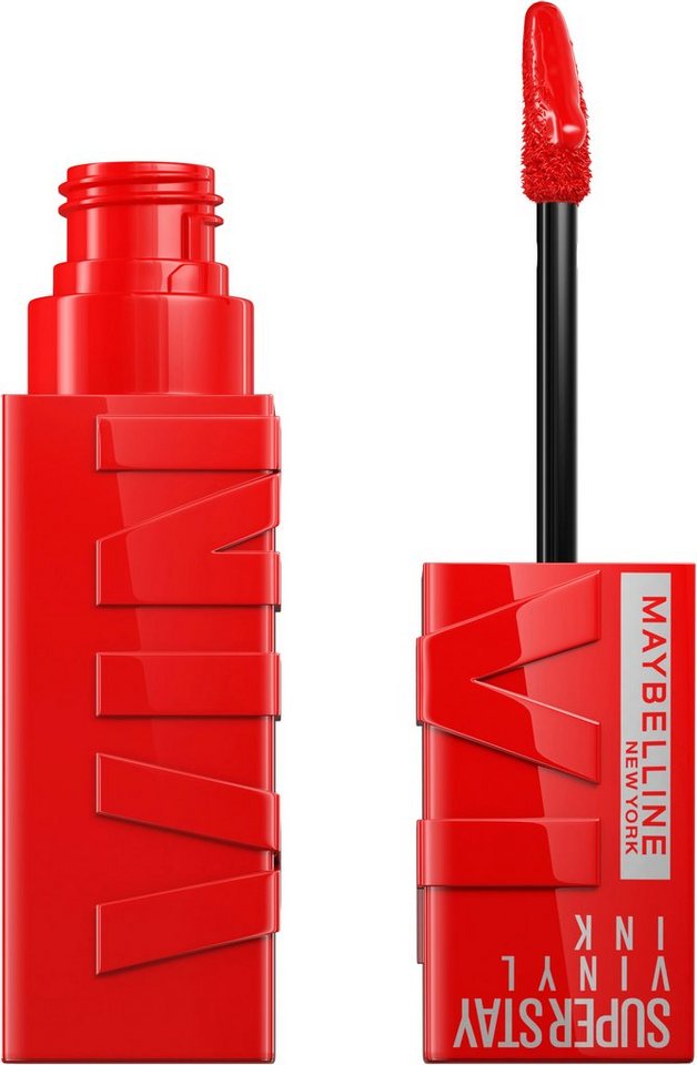 MAYBELLINE NEW YORK Lippenstift Super Stay Vinyl Ink, mit natürlichen Inhaltstoffen von MAYBELLINE NEW YORK
