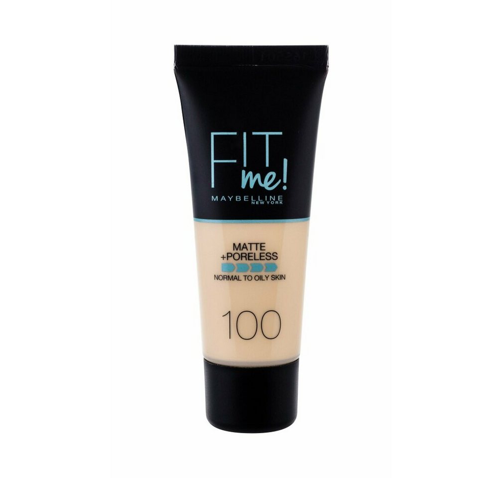 MAYBELLINE NEW YORK Make-up Fit Me Matte & Poreless Foundation 100 Warm Ivory 30ml von MAYBELLINE NEW YORK