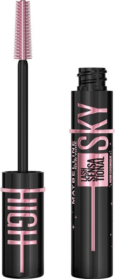 MAYBELLINE NEW YORK Mascara Lash Sensational Sky High Cosmic, mit kosmisch schwarzem Effekt von MAYBELLINE NEW YORK