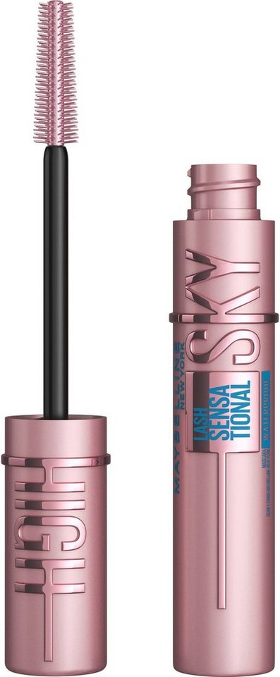 MAYBELLINE NEW YORK Mascara Lash Sensational Sky High Waterproof, mit kosmisch schwarzem Effekt von MAYBELLINE NEW YORK