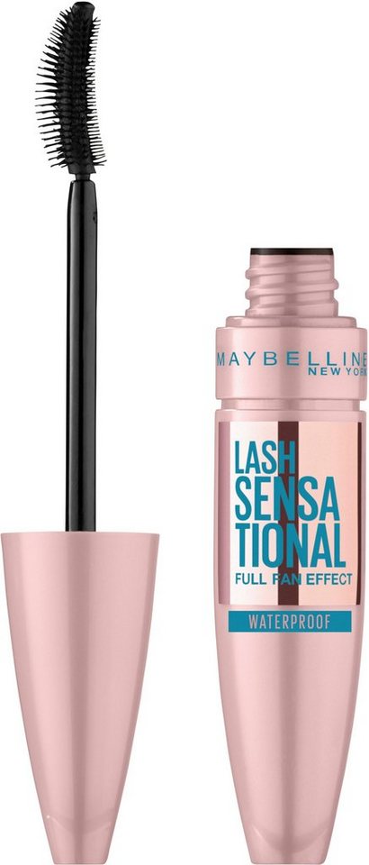 MAYBELLINE NEW YORK Mascara Lash Sensational Voller-Wimpern-Fächer Waterproof, mit wasserfester Formel von MAYBELLINE NEW YORK