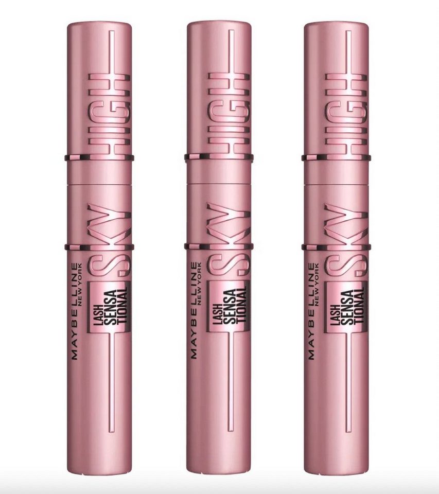 MAYBELLINE NEW YORK Mascara Mascara Lash Sensational Sky High Very Black, 7,2 ml, 3-tlg. von MAYBELLINE NEW YORK