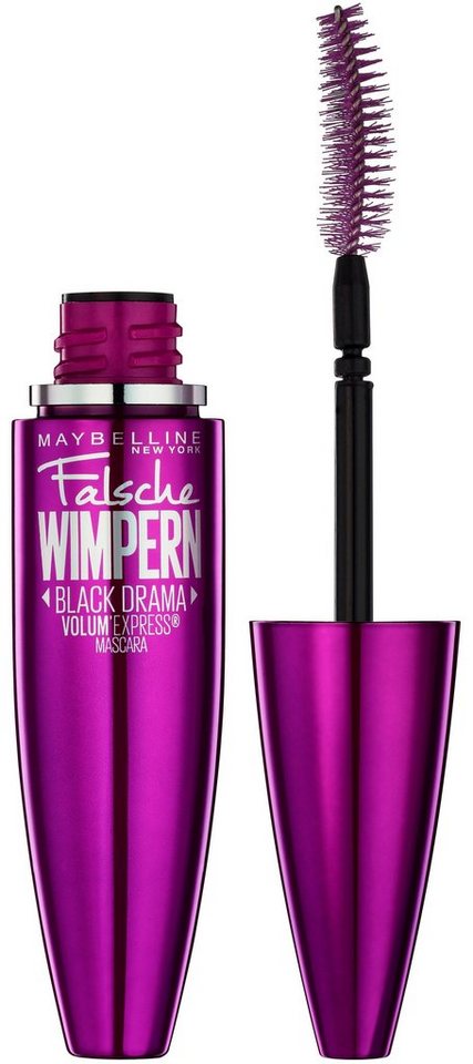 MAYBELLINE NEW YORK Mascara Volum' Express Falsche Wimpern Black Drama, mit patentierter Löffelbürste von MAYBELLINE NEW YORK