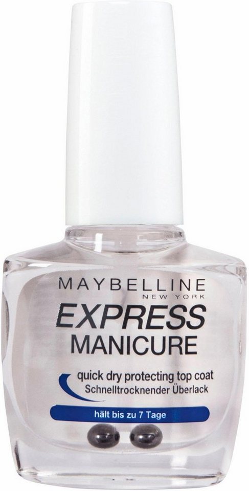 MAYBELLINE NEW YORK Überlack Express Manicure, mit natürlichen Inhaltsstoffen von MAYBELLINE NEW YORK