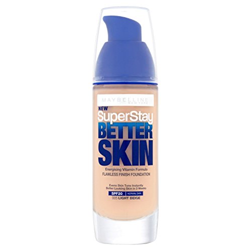 3 x Maybelline Superstay Better Skin Transforming Foundation - 005 Light Beige von MAYBELLINE