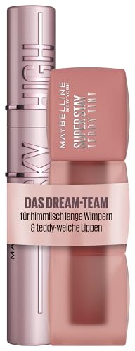 Bundle of Maybelline New York Lash Sensational Sky High Mascara, Very Black, 7,2 ml + Maybelline New York Teddy Tint, 15 Skinnydip, 5 ml von MAYBELLINE