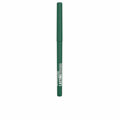 MAYBELLINE NEW YORK Lasting Drama – wasserfester Eyeliner-Stift – hervorgehoben & intensiv – mattes Puder-Finish – 36H-Halt * – automatische Bleistiftspitze – Ultra-pigmentierte Formel – Green With von MAYBELLINE