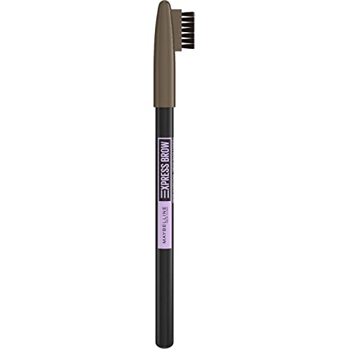 Maybelline New York 2-in-1 Augenbrauenstift mit anspitzbarer Spitze und weicher Bürste, Express Brow, Nr. 04 Medium Brown, 1 Stück von MAYBELLINE