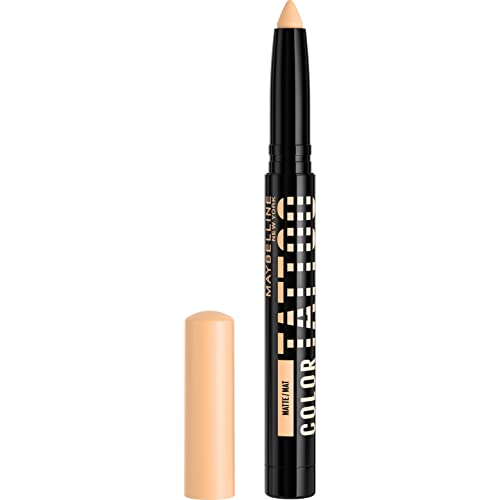 Maybelline New York Lidschatten Stift, All-in-One Eyeliner, Primer und Lidschatten-Stift, Langanhaltende und cremige Farbe, Color Tattoo Eye Stix, Farbe: I Am Confident von MAYBELLINE