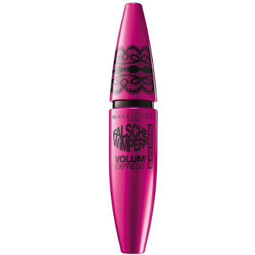 Maybelline New York Mascara Augen Make-Up Falsche Wimpern Effekt Volumen Express drama Black / Wimperntusche False Lashes intensives, dramatisches Schwarz (ohne Klumpen, ohne Verkleben) 1 x 10,6 ml von MAYBELLINE