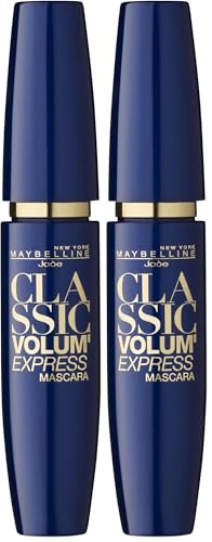 Maybelline New York Mascara Volum' Express Braun 73 / Wimperntusche in Braun mit 3 x mehr Volumen, dermatologisch getestet, 1 x 10 ml (Packung mit 2) von MAYBELLINE