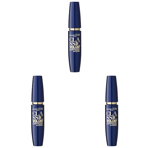 Maybelline New York Mascara Volum' Express Braun 73 / Wimperntusche in Braun mit 3 x mehr Volumen, dermatologisch getestet, 1 x 10 ml (Packung mit 3) von MAYBELLINE