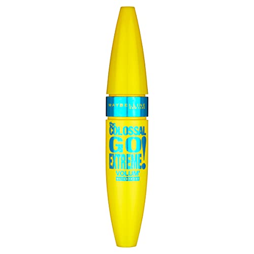 Maybelline New York Mascara Volum' Express The Colossal Go Extreme Very Black Waterproof/Wasserfeste Wimperntusche schwarz inkl. Doppel-Pump-Wimpernbürste, 1 x 9,5 ml von MAYBELLINE