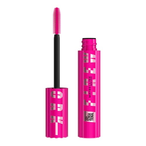 Maybelline New York Schwarze Mascara für maximale Länge und Volumen, Mit 360° Wimpern-Fächer und Pro Vitamin B5, Lash Sensational Firework Mascara, Very Black, 10 ml von MAYBELLINE