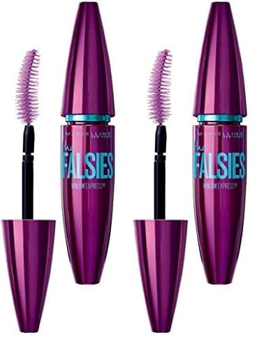 Maybelline New York Volum' Express Falsche Wimpern Mascara in Very Black, 9 ml (Packung mit 2) von MAYBELLINE